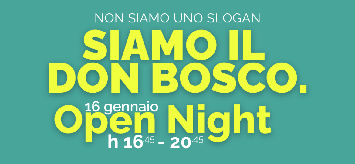 NEWS SITO OPEN NIGHT 16 GENNAIO